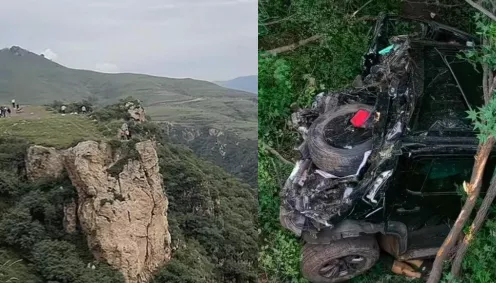 河北蔚县坠崖